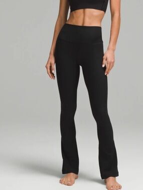 lululemon athletica Black Align Rib Mini-Flare Pants